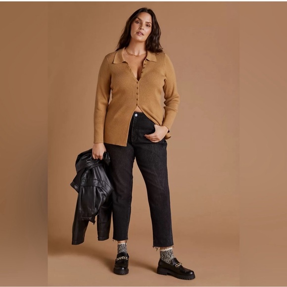 Maeve by anthropologie slim ribbed longline cardigan sweater sizeXL quiet luxury - Picture 3 of 10